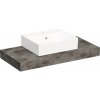 Kompaktná doska pod umývadlo s umývadlom Intedoor TRENTA Compact imitácia bridlice x 60 cm až 160 cm x 50 cm S výrezom