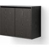 New Works Závesná skrinka Cabinet Tall w. Doors, black ash