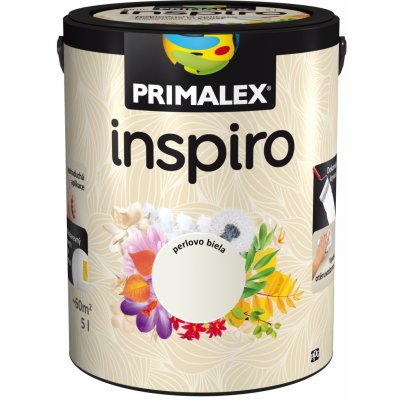 PRIMALEX inspiro farebný maliarsky náter do interiéru 5 l Biela perleť