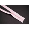 Nedeliteľný jemný plastový špirálový zips (veľkosť číslo 3) rôzne farby - dĺžka 12 cm - 60 cm 40 cm Baby ružová
