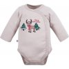 Eevi Body rozopínacie s dlhým rukávom HI REINDEER béžové