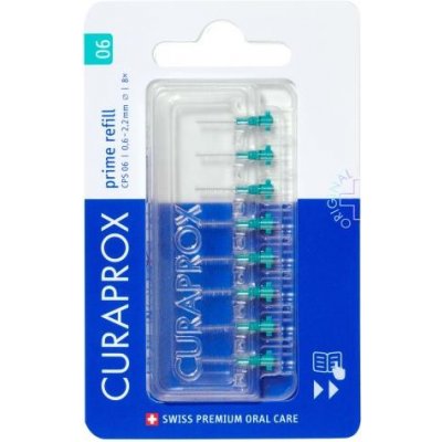 Curaprox CPS 06 Prime Refill 0,6 - 2,2 mm náhradné medzizubné kefky 8 ks