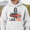 Mikina s potlačou LADA 2103 Dámsky Biela S
