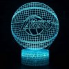Beling 3D lampa, 3D lampa NBA Los Angels Lakers, 16 farebná DDCKJS855