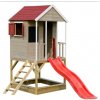 Marimex Domček detský drevený Veranda so šmykľavkou