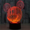 Beling 3D lampa, Mickey mouse, 7 farebná S26