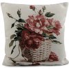 Gobelínová obliečka na vankúš levanduľa, ruža 45x45 cm režná 1ks