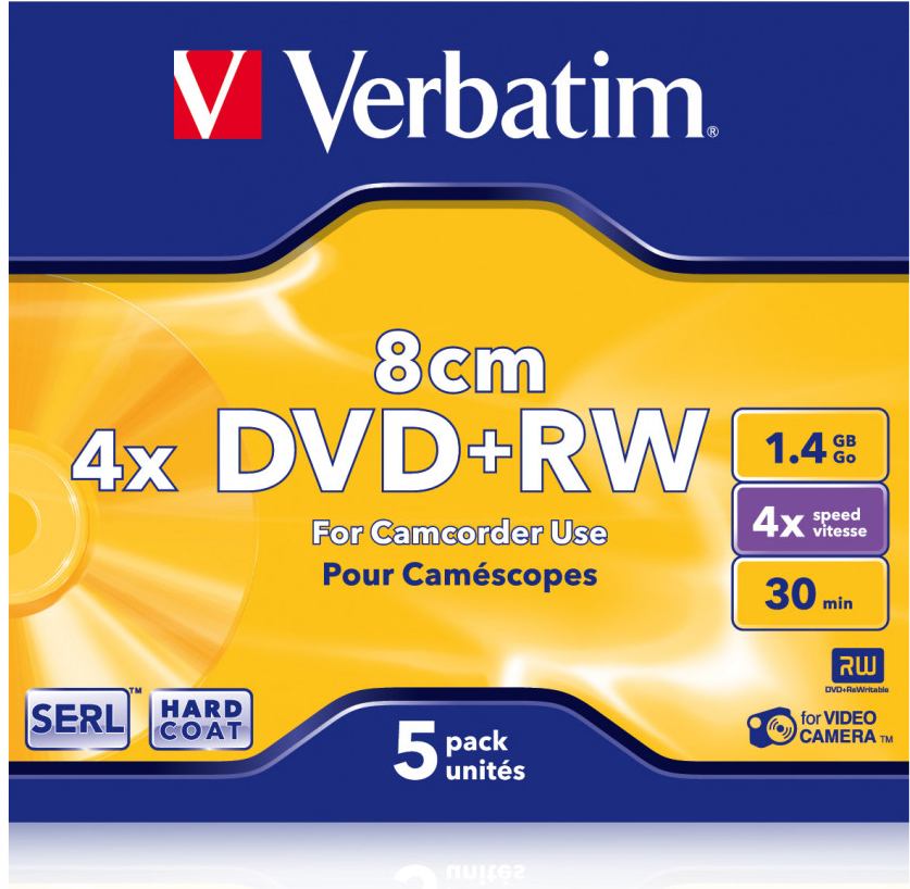 Verbatim DVD+RW 1,4GB 4x, 5ks od 4,72 € - Heureka.sk