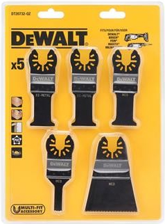 DeWALT DT20732 Sada nářadí s oscilačními čepelemi 5 ks