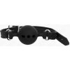 Kink - Full Silicone Gag 55 X 2 cm With 5 cm Ball Size L Black Adjustable 35-51 cm