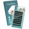 Umelé mihalnice v trsoch Nagaraku, hrúbka 0,07 mm, zakrivenie D, dĺžka 10-16 mm, čierne, s lepidlom