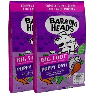 Barking Heads Puppy Days Large Breed 2 x 12 kg