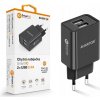 Univerzálna Nabíjačka Aligator 2xUSB čierna 2,4A CHA0038
