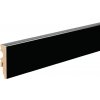 Cezar LAKOVANÁ MDF PODLAHOVÁ LIŠTA - V = 80 mm Vzhľad: LACQUERED black, Rozmery: 80x14.5mm