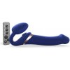 Strap-On-Me - Strap-On Multi Orgasm Remote Controlled 3 Motors Blue L - Pripínací Penis