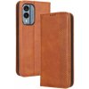 PROTEMIO 55139 BUSINESS Peňaženkový kryt pre Nokia X30 hnedý