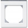 ABB, s.r.o. Levit - 3901H-A05510 62 - Rámček jednonásobný s otvorom 55x55 - biela/dymová čierna