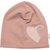 Baby Nellys detská čiapka bavlna Srdiečka s kamienkami cappuccino