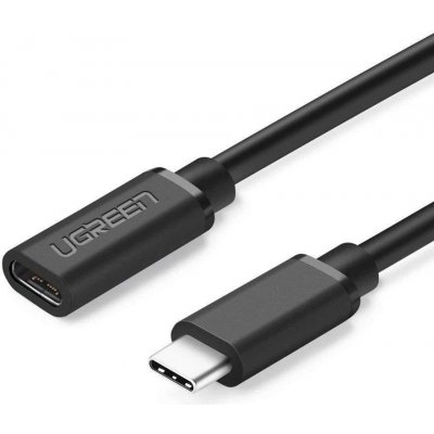 Ugreen 40574 USB typu C 3.1 samec - samica s niklovým pokovovaním, 0,5m,  černý od 6,9 € - Heureka.sk