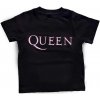 Tričko Queen - Pink Logo, Dieťa,Čierna,1 - 2 roky