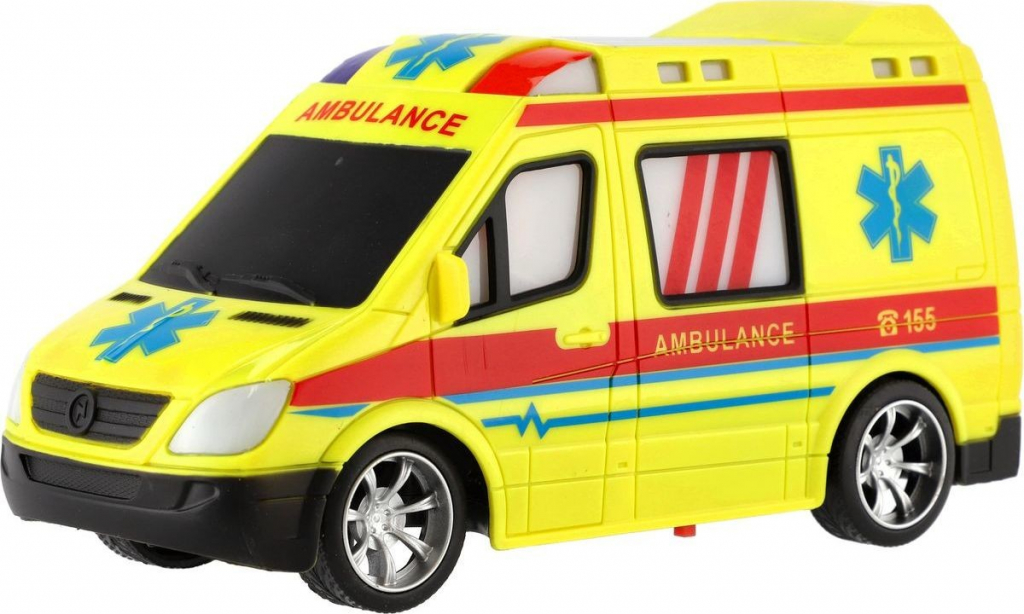 Teddies Auto RC ambulancie plast 20cm 28x13x11cm