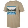 Husky Pánske bavlnené tričko Tee Lake M beige Veľkosť: XL pánske tričko s krátkym rukávom