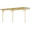 Drevená záhradná pergola WEKA 672 (4,3x3,7m)