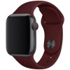 eses Základný silikónový remienok pre Apple Watch 38 mm/40 mm/41 mm/42 mm - veľkosť M/L Farba: vínovo červená