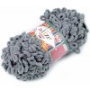 Pletacia priadza Alize Puffy Fine 100 g - (343) sivá