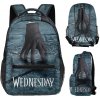 Made in China Detský / študentský batoh s potlačou celého obvodu motív Wednesday 2