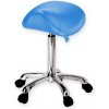 Výškovo nastaviteľná taburetka s tvarovaným sedadlom, modrá (Zdravotnícky nábytok)