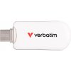 Verbatim USB flash disk, USB C, 256GB, Plectra, biely, 30230, USB C