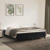 Box spring postel s matrací černá 180x200 cm samet Černý 3144347