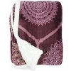 Deka baránok, 200 × 150 cm, mandala bordó-biela, 100% polyester, 154334 C