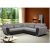 | Rozkladacia rohová sedačka VISEU ľavá, šedá/čierna, s úložným priestorom | FF0042