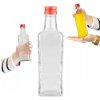 Sklenená fľaša na alkohol so šrobovacím uzáverom MOSKVA 20,5x5 cm 0,25 L
