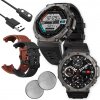 Inteligentné hodinky Lewer SMART WATCH ELEKTRONICKÁ PANCEROVÁ HODINKA šedá