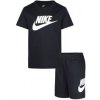 Nike club tee & short set 86L596-023 čierna