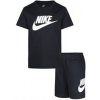 Nike kids club tee & short set Čierna