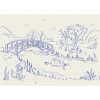 Komar Vliesová fototapeta Disney Winnie Pooh Blue Ink 350 x 250 cm