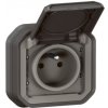 Legrand Plexo IP55 Zásuvka 2P+T, komplet, zapustená montáž Antracit - LE 069860L