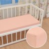 Detské jersey napínacie prestieradlo do postieľky JR-005 Svetlo broskyňové 60 x 120 x 10 cm - do postieľky