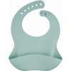 CANPOL BABIES Podbradník silikónový s vreckom - zelený
