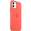 Apple iPhone 12 Mini Silikónový kryt - citrusovo ružová, MHKP3ZM/A