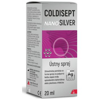 Coldisept nanoSILVER ústny sprej 20 ml