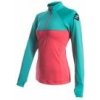SENSOR COOLMAX THERMO dámská mikina zip korál/sea green S; Zelená mikina