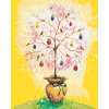 ZUTY Maľovanie podľa čísel - VEĽKONOČNÝ STROM S VAJÍČKAMI Rámovanie: vypnuté plátno na rám, Rozmer: 80x100 cm