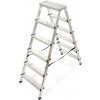 Kadax Molde obojstranný hliníkový rebrík, 6 stupňov, 125 kg