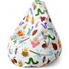 Sablio Sedací vak Pear Hmyz - 70 x 95 x 15 cm