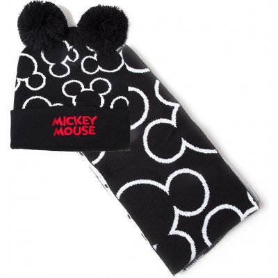 Mickey Mouse Mickey Silhouette Beanie & Scarf Giftset Multicolor